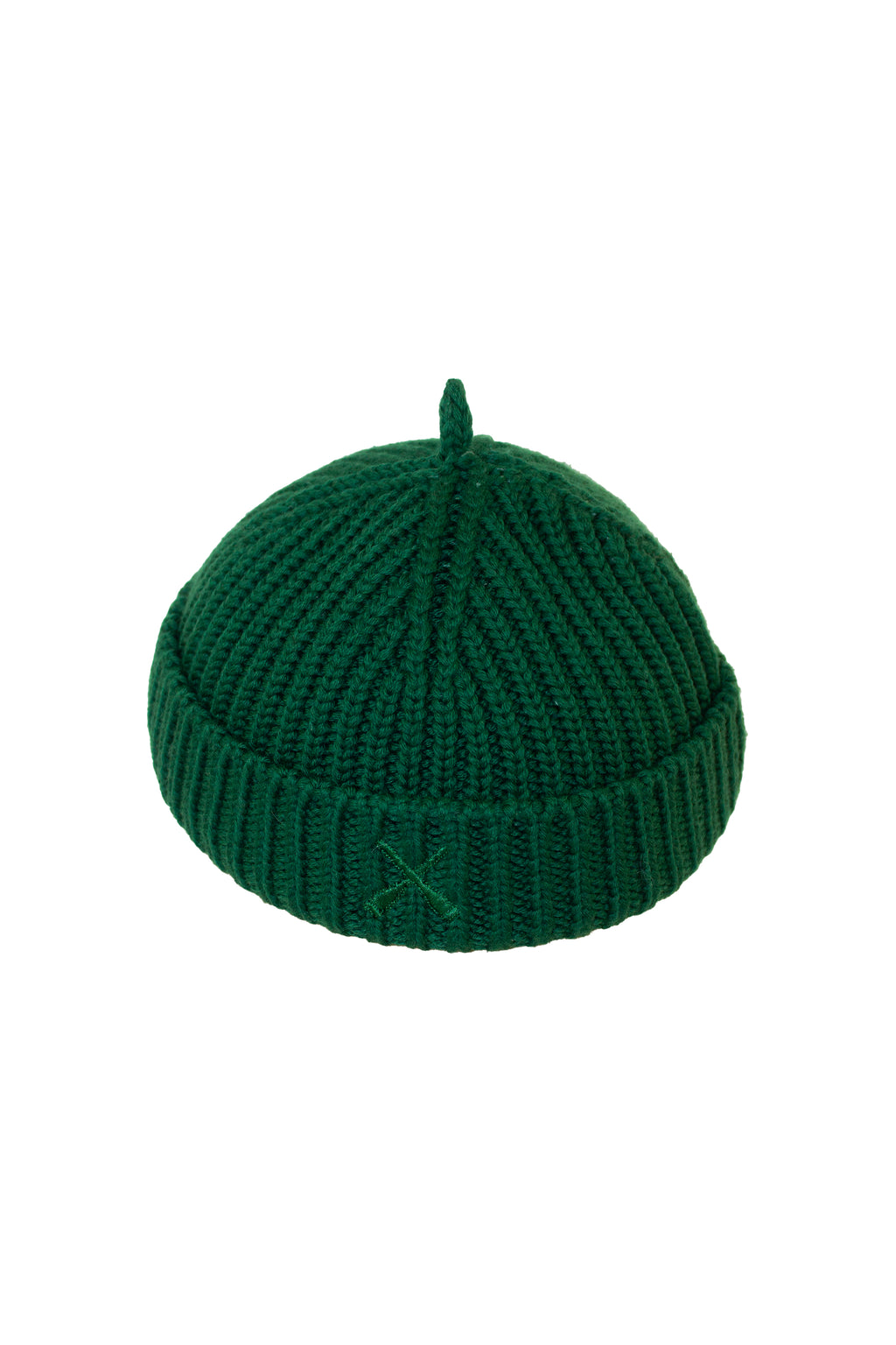 BONNET MIKI EN LAINE VERT ROYAL