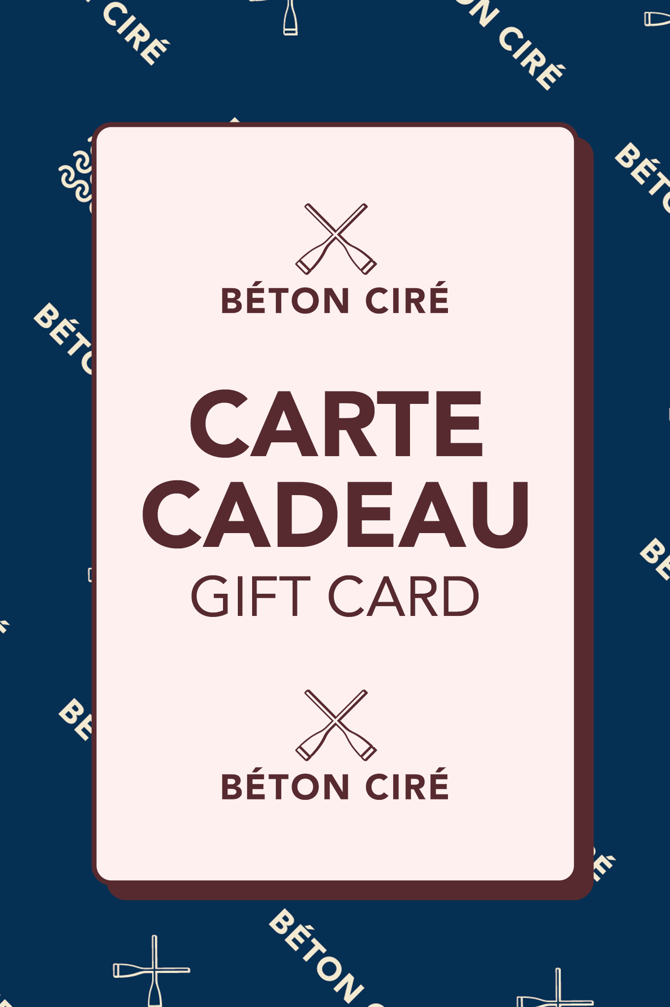Gift card Béton Ciré