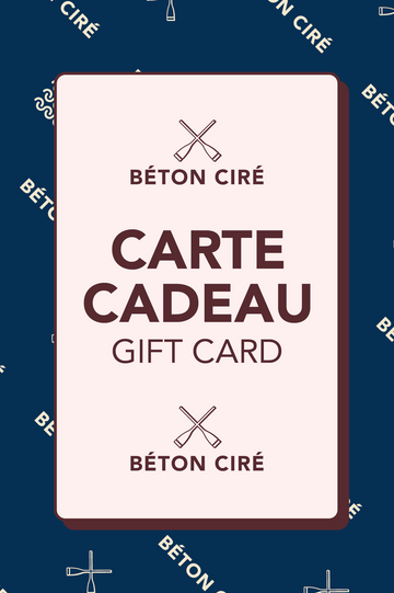 Gift card Béton Ciré