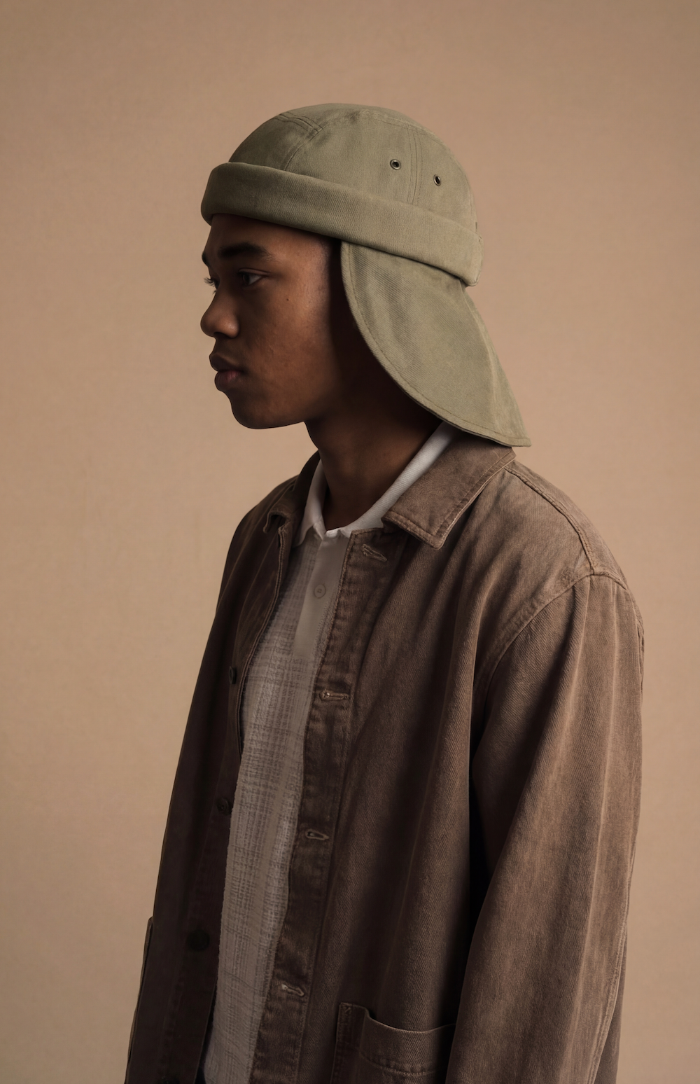 CHAPEAU DOCKER MIKI NOMAD - CRÈME EN JEAN
