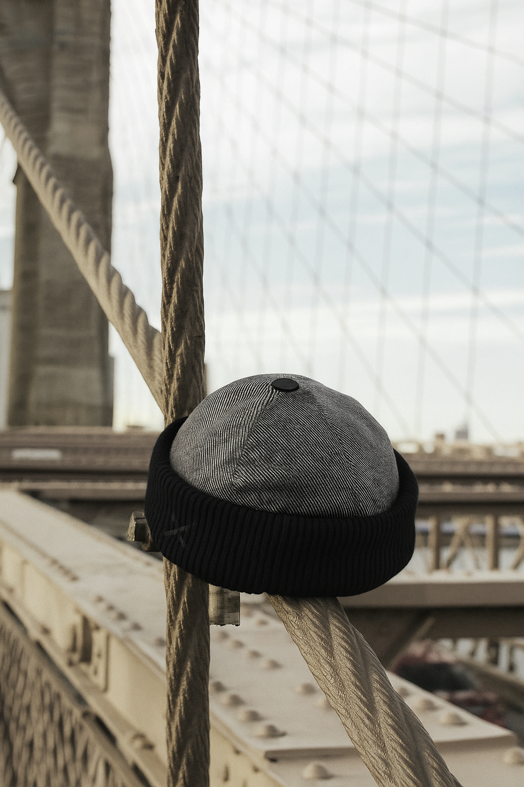Casquette de montre noire