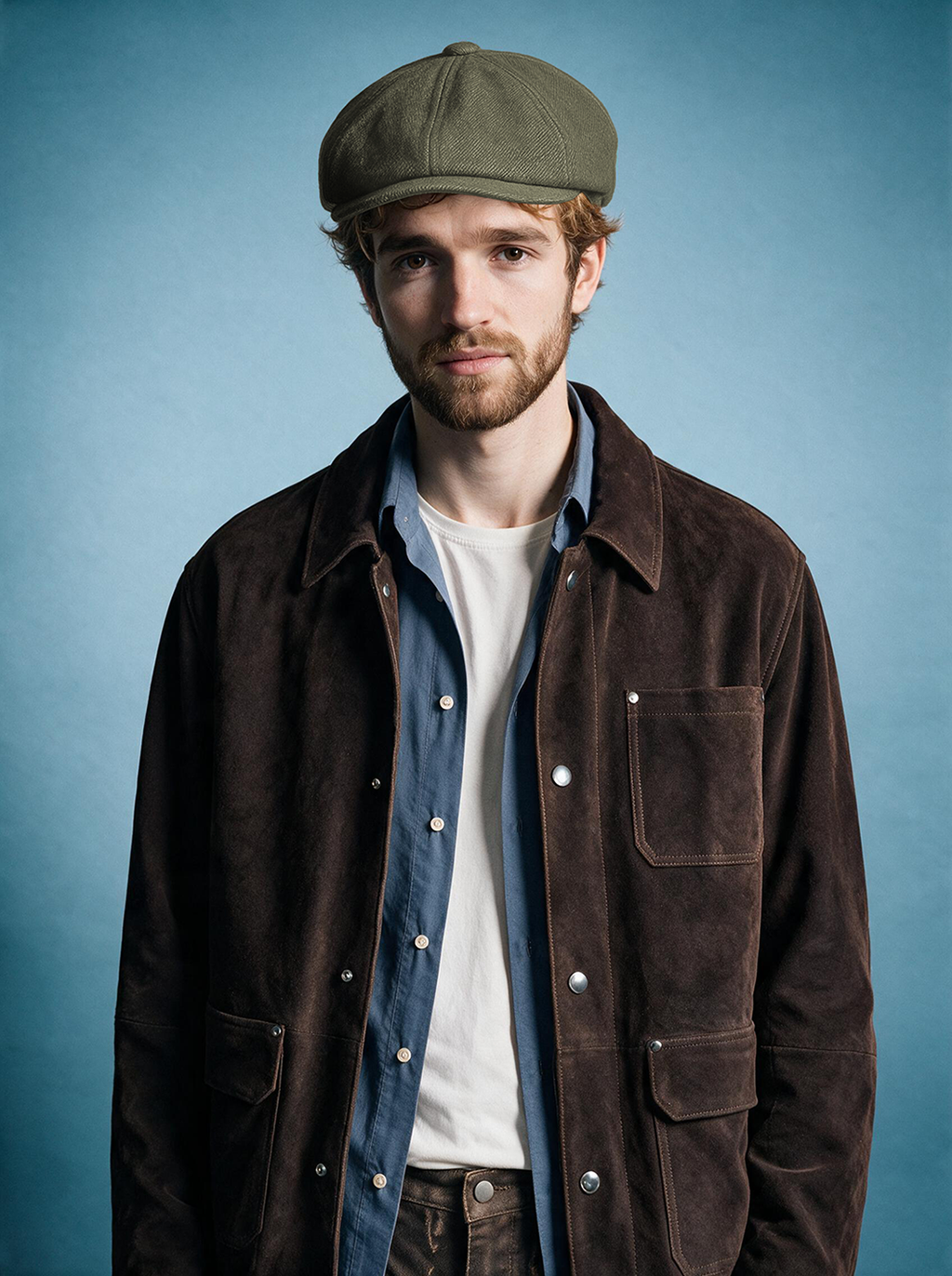 DOCKER CAP DENIM OLIVE