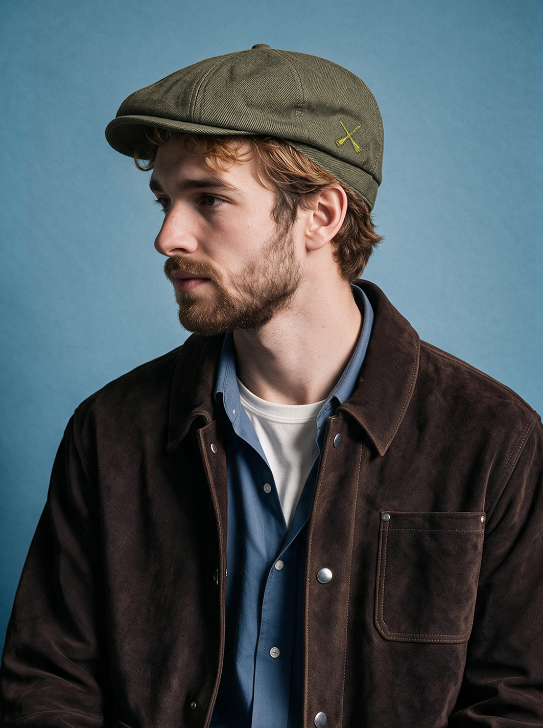 DOCKER CAP DENIM OLIVE