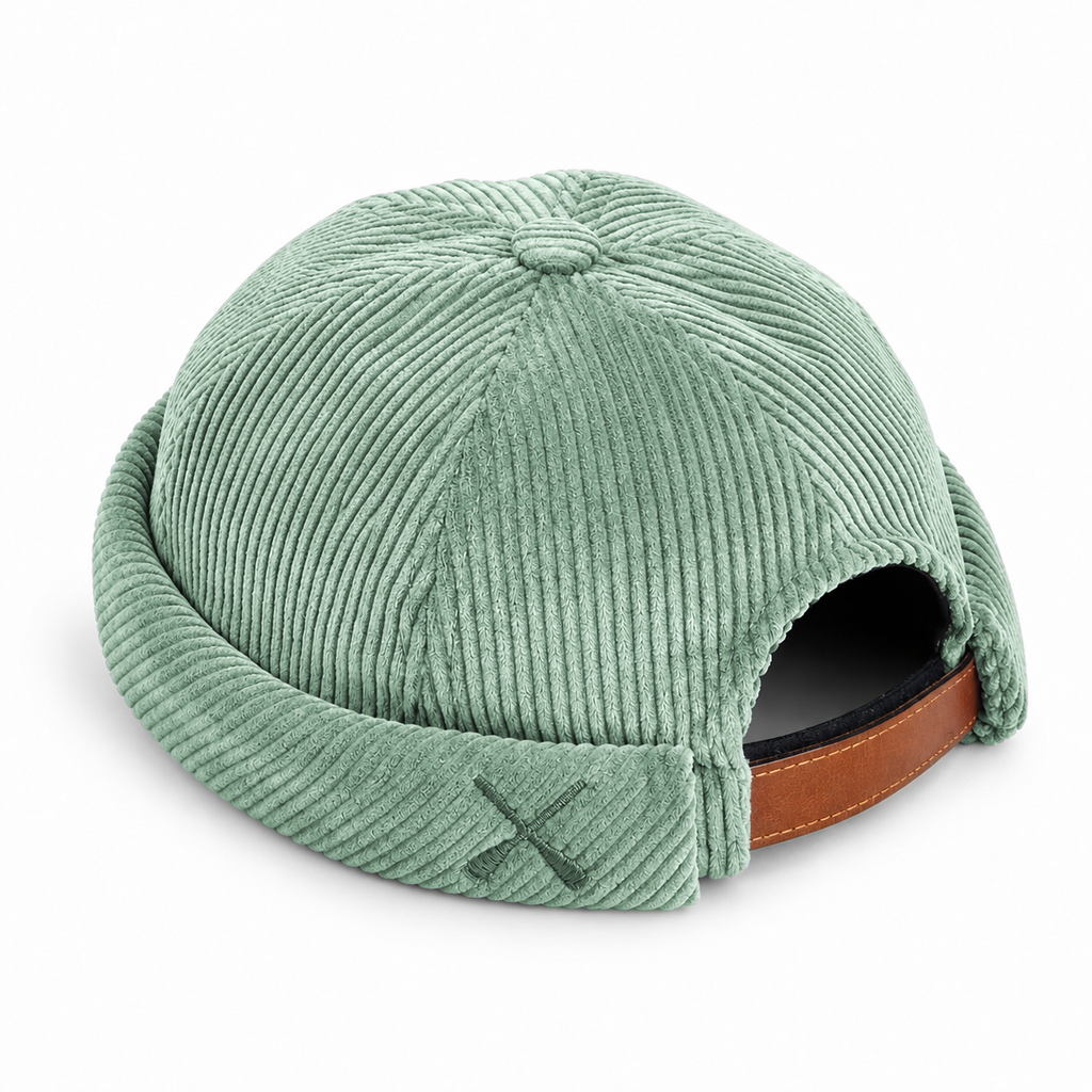 MIKI DOCKER HAT MINT VELVET CORDUROY -Exclu Web