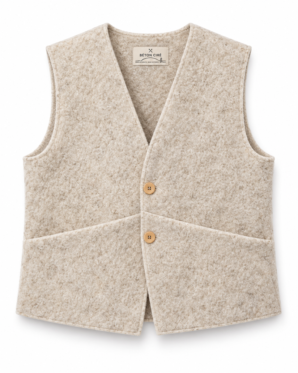 ARTISANAL WOOL FELT VEST AVOINE – CRAFTED IN BRITTANY - ONLINE SOON