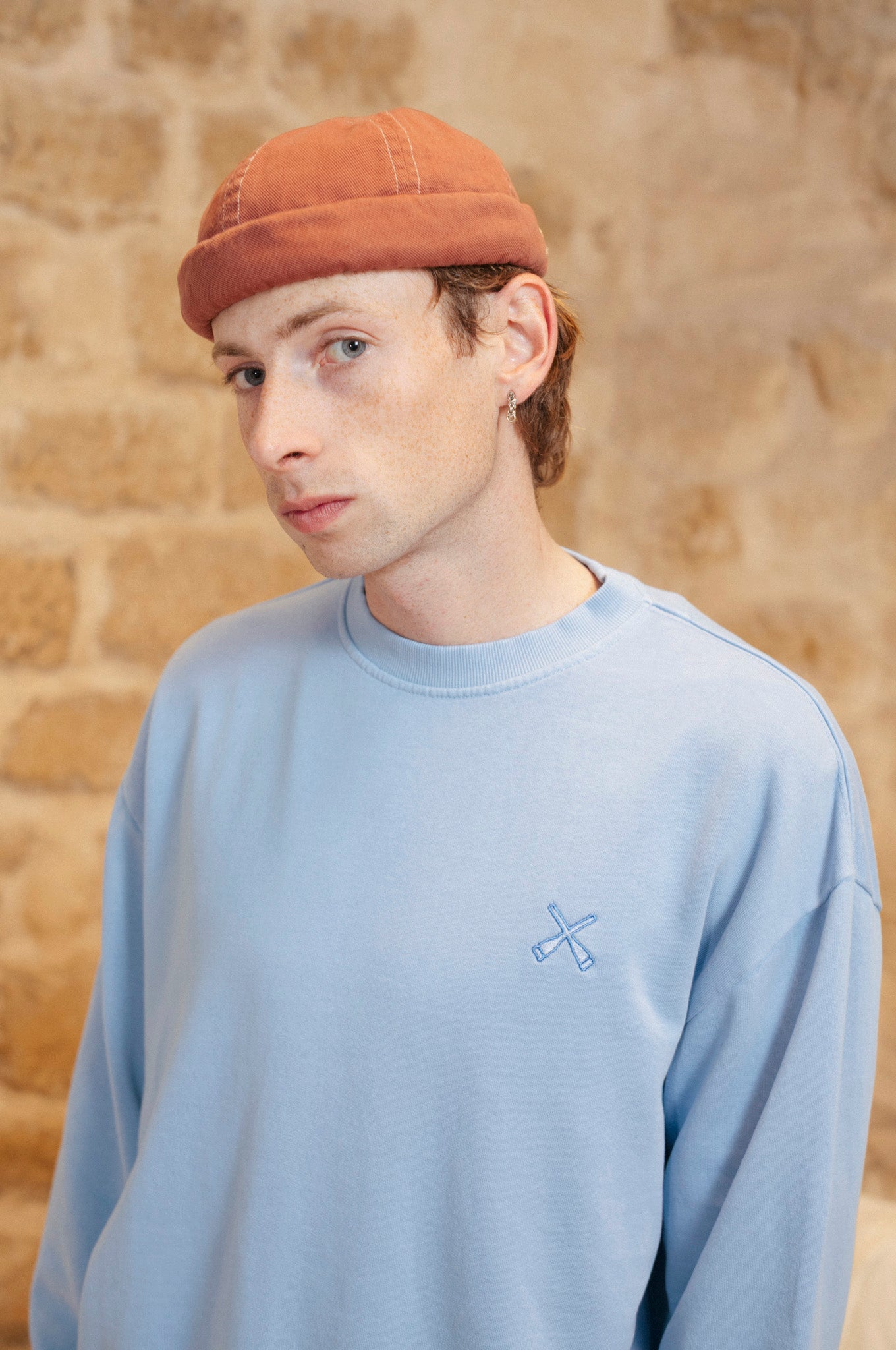 CHAPEAU DOCKER MIKI LAVÉ - MARRON FUMÉ
