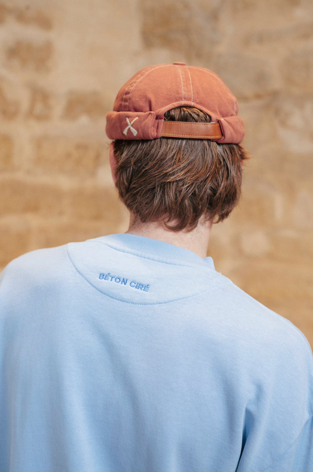 CHAPEAU DOCKER MIKI LAVÉ - MARRON FUMÉ