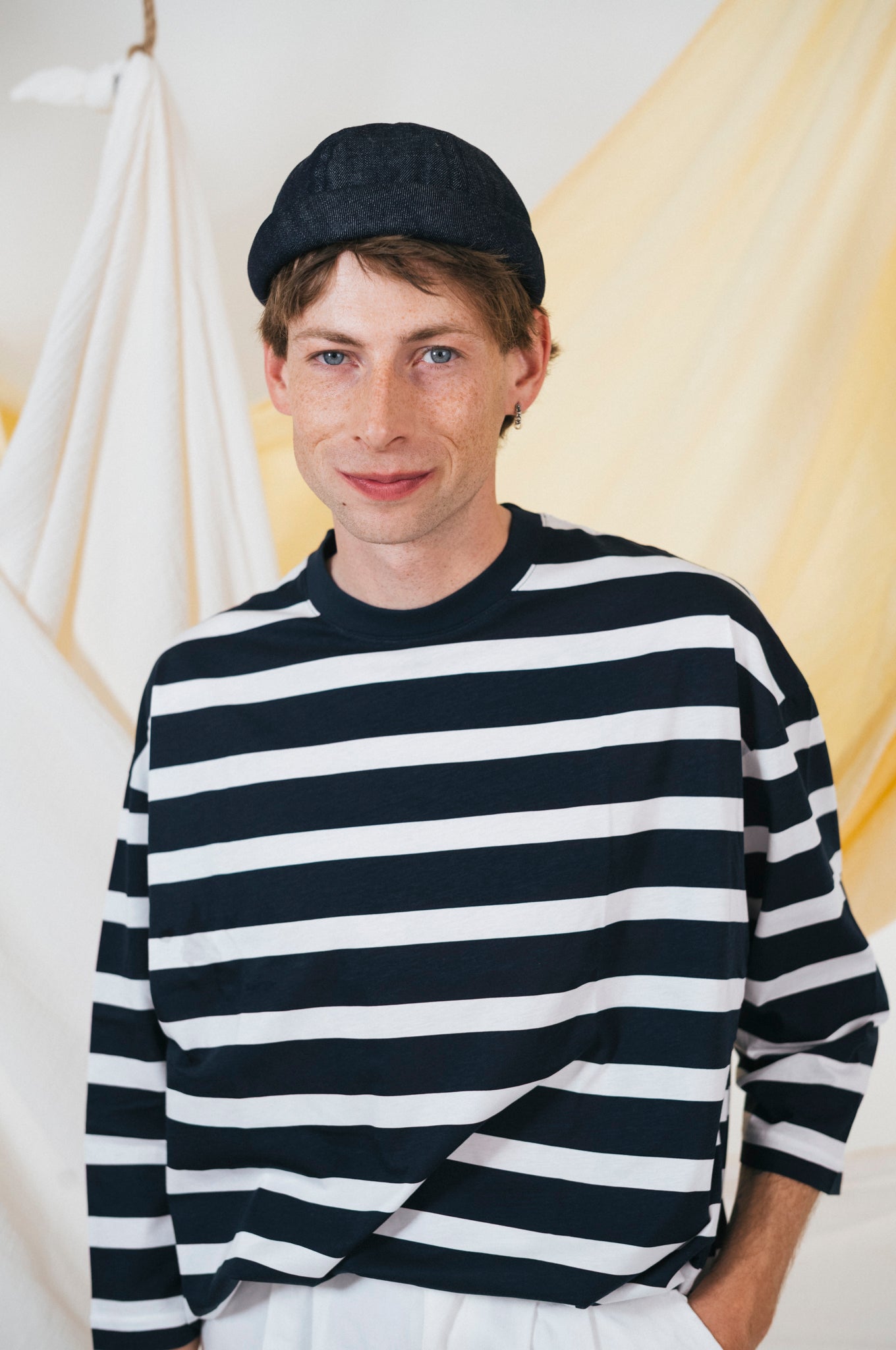MIKI DOCKER HAT DENIM