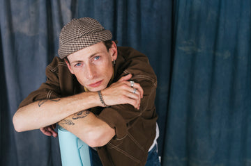 MIKI DOCKER HAT BROWN CHECK