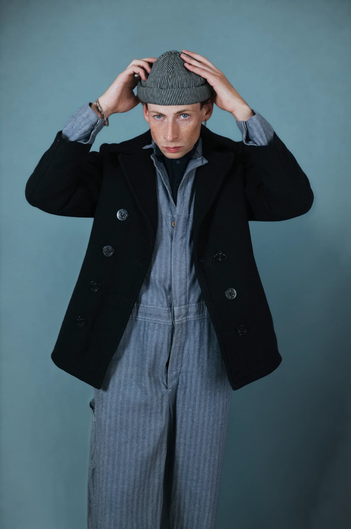 MIKI DOCKER HAT BLACK STRIPE OSHKOSH