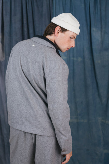 MIKI DOCKER HAT BLANC CRÈME DENIM