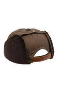 CHAPKA CHAPEAU RUSSE MARRON EN COTON CIRÉ ET VELOURS MARRON