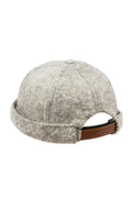 BONNET DOCKER MIKI EN FEUTRE DE LAINE ARTISANAL GRIS