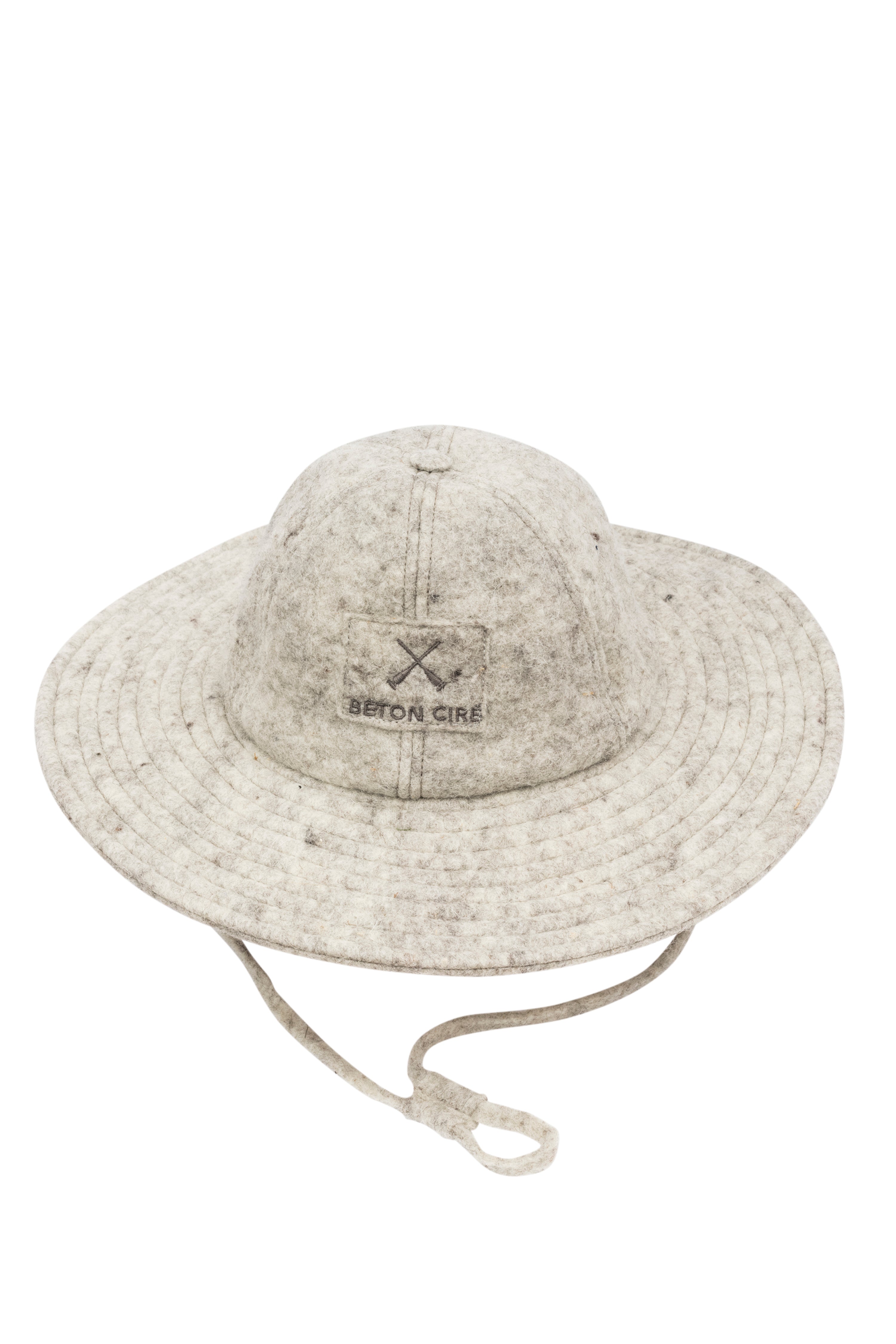 Chapeau Jeep en feutre de laine gris artisanal - sur demande