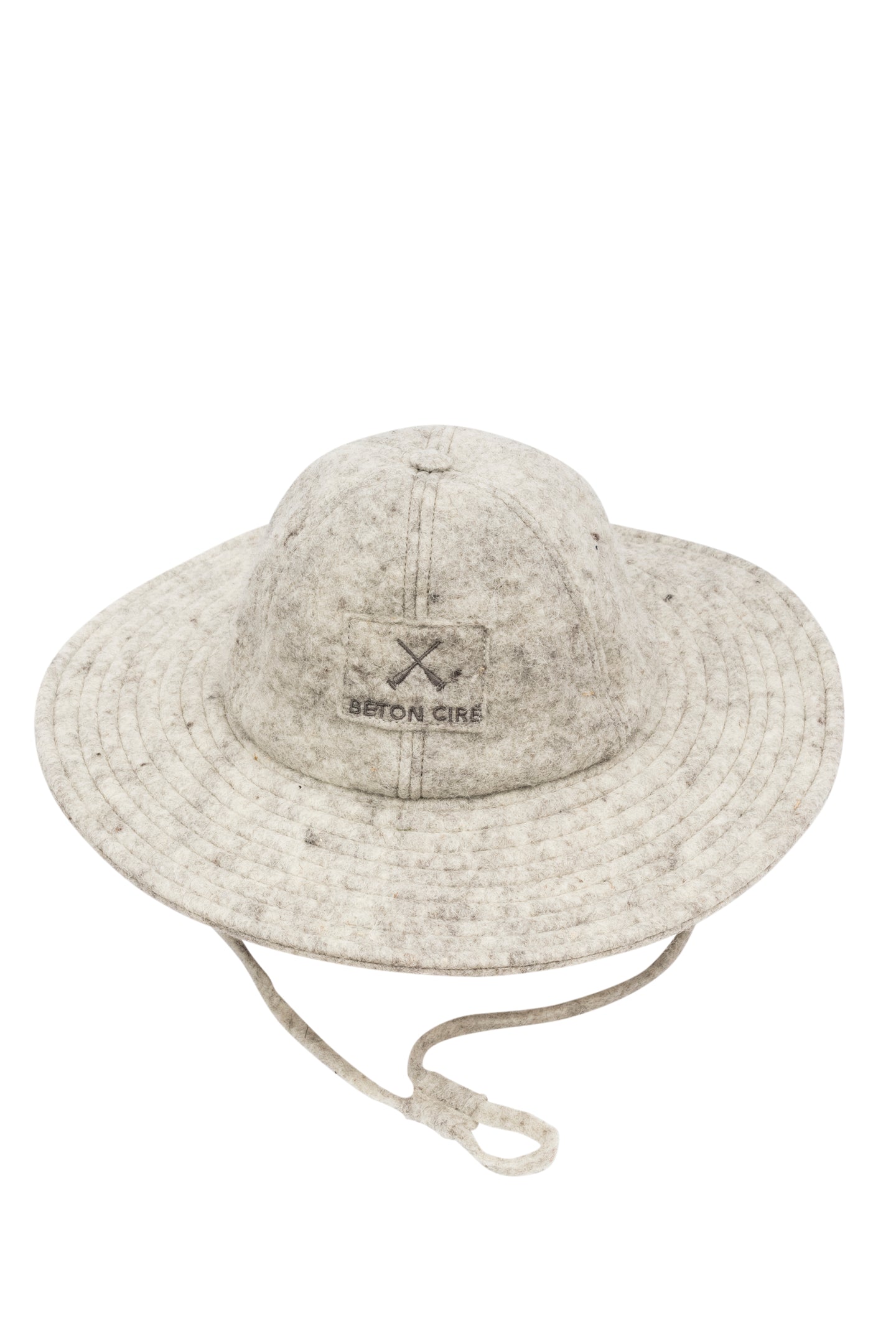 JEEPY HAT ARTISANAL WOOL FELT GREY