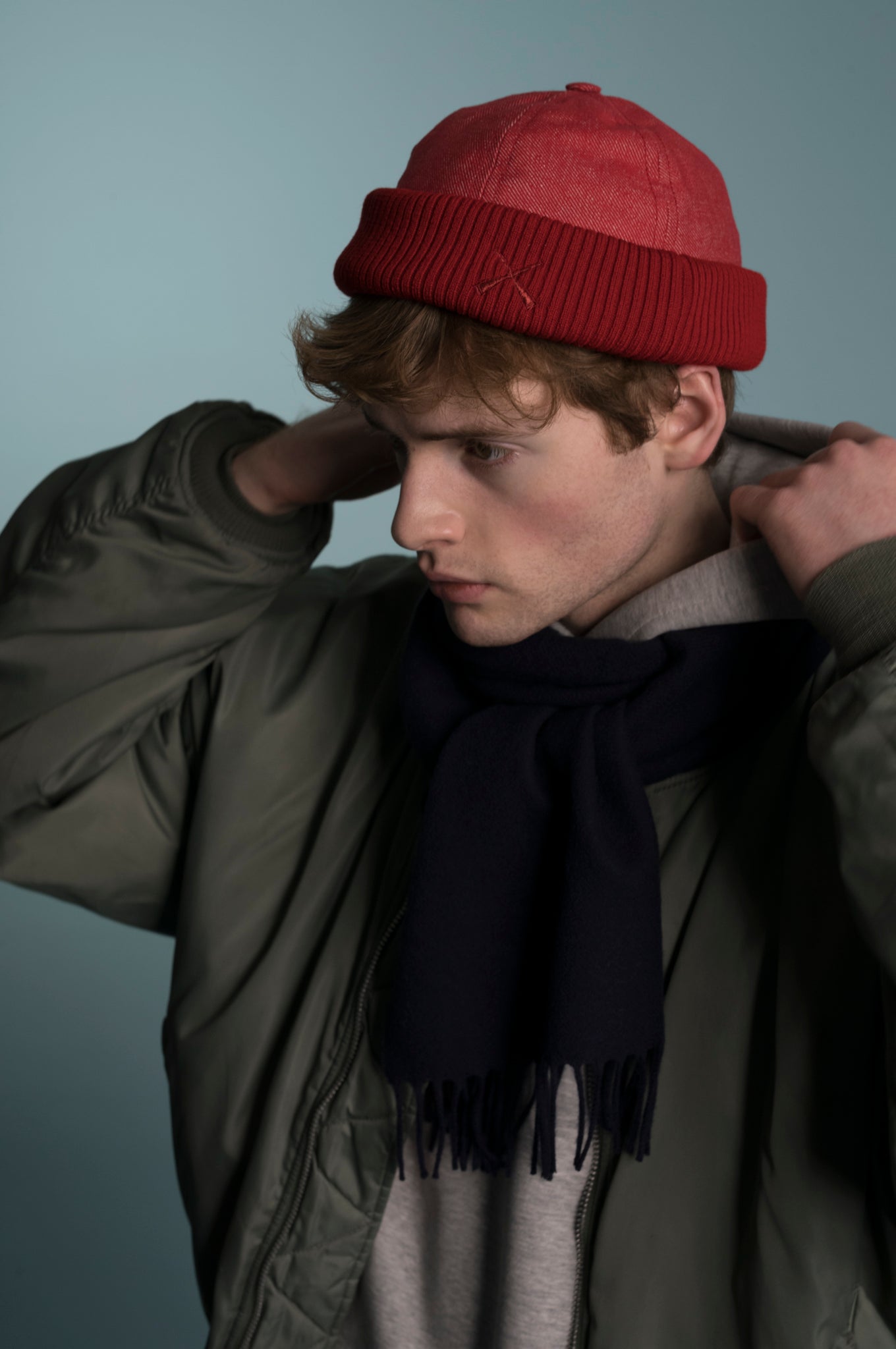 WATCH CAP HAT RED