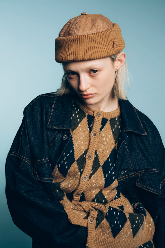 WATCH CAP HAT CAPPUCCINO