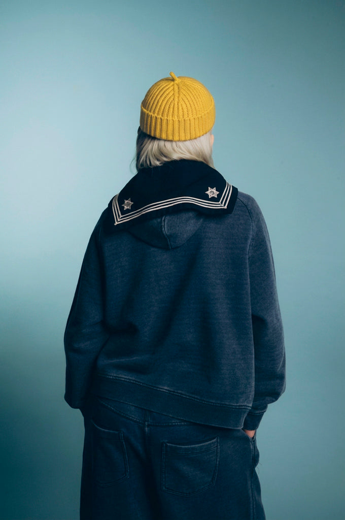 BONNET MIKI EN LAINE JAUNE