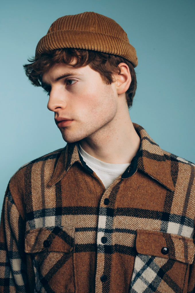 MIKI DOCKER HAT CAPPUCCINO VELVET CORDUROY