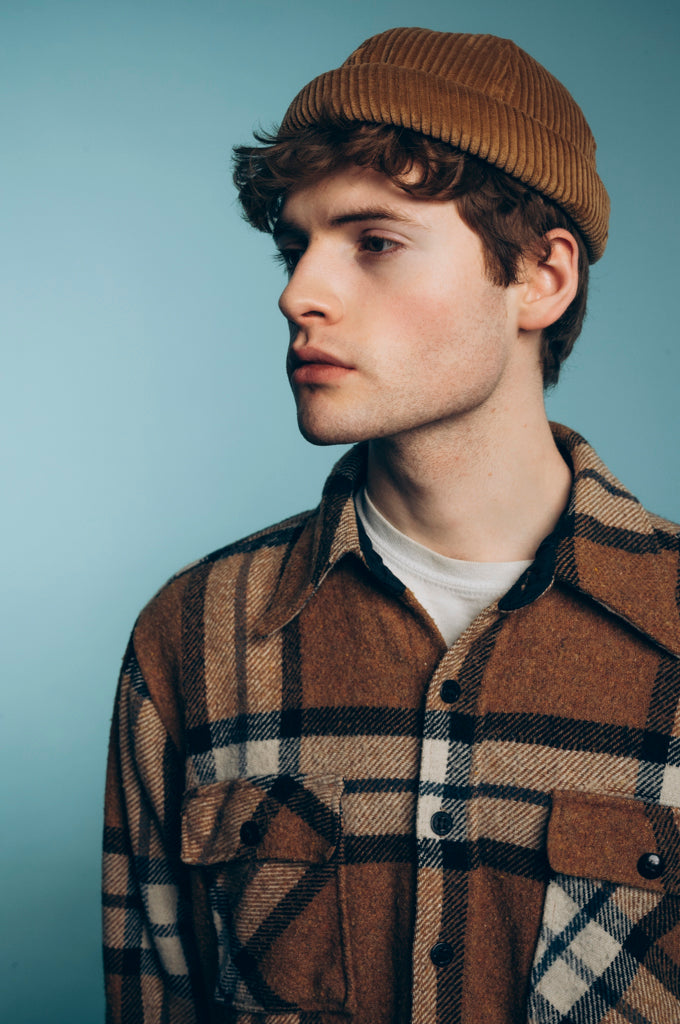 MIKI DOCKER HAT CAPPUCCINO VELVET CORDUROY