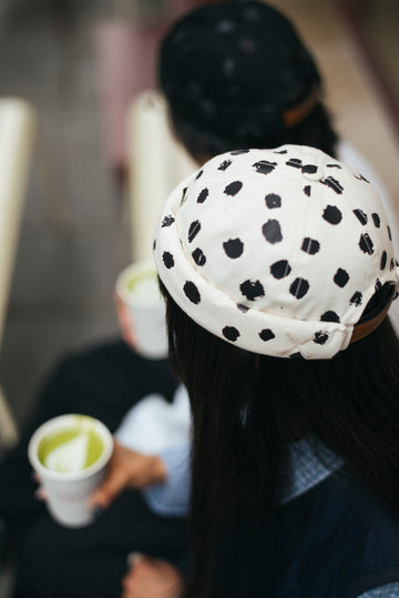 MIKI DENIM CREAM & BLACK DOT - PREORDER
