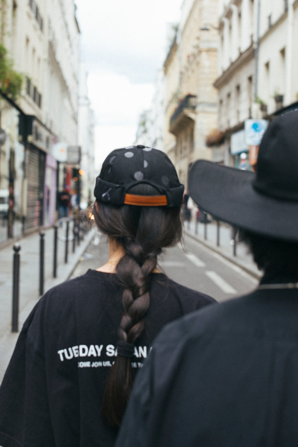 MIKI DENIM NOIR ET NOIR À POIS