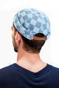 CHAPEAU DOCKER MIKI À CARREAUX EN JEAN