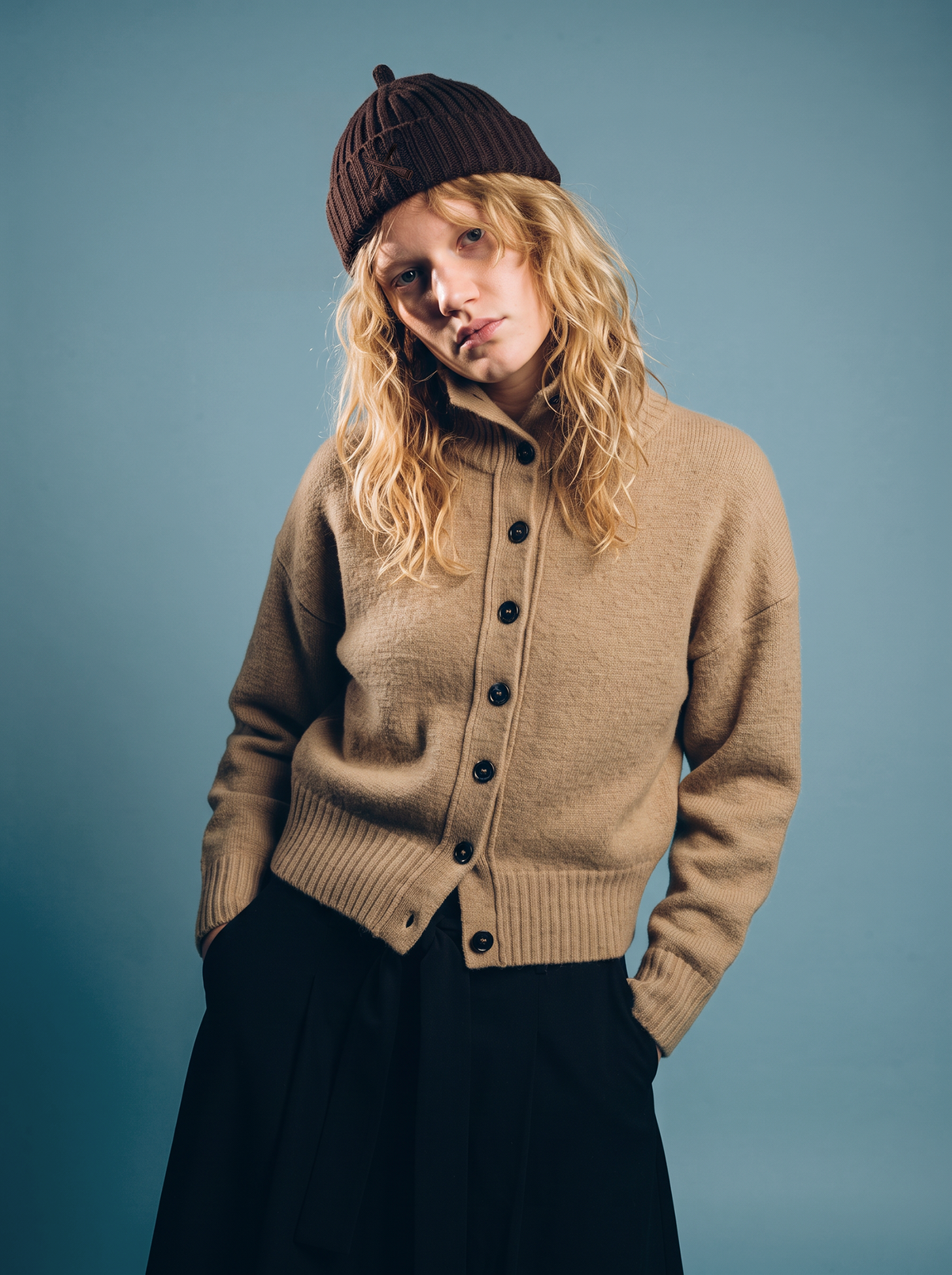 BEANIE MIKI WOOL HAT BROWN