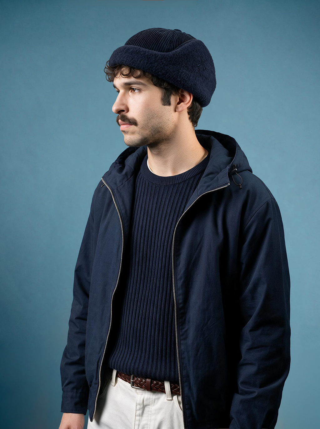 CHAPKA RUSSIAN CORDUROY NAVY - Exclu web