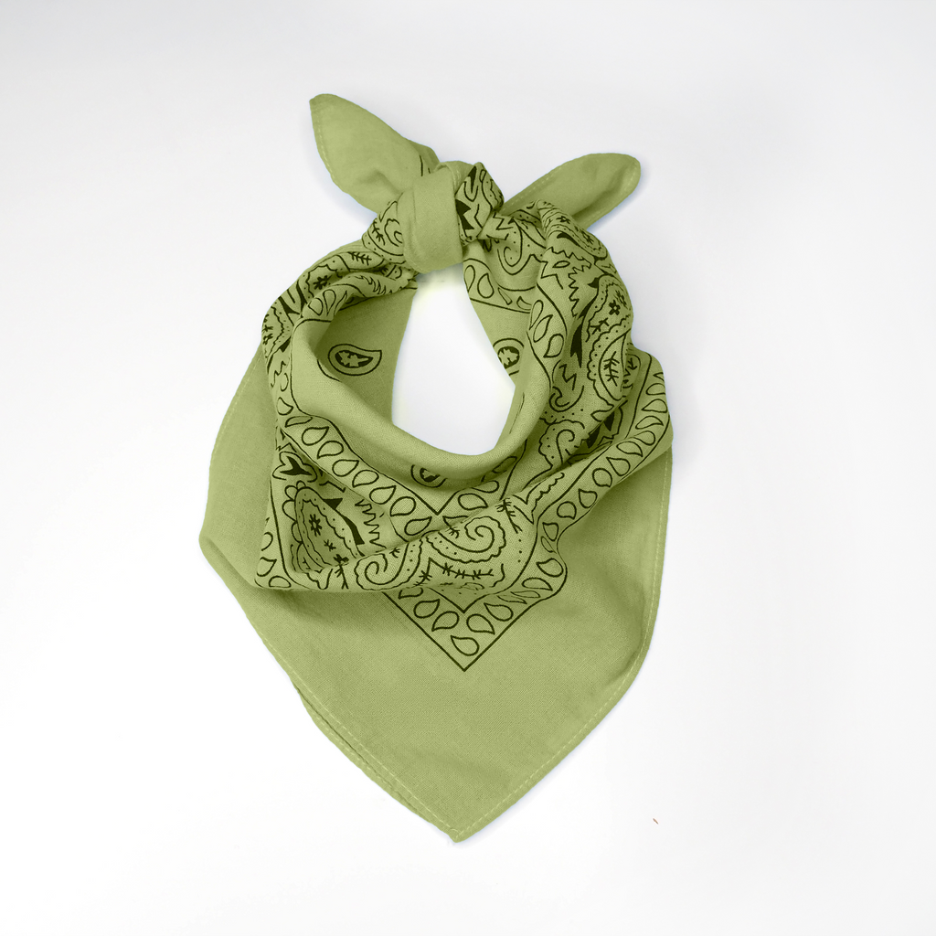 BANDANA VERT PIERRE LAVÉE – upcyclé
