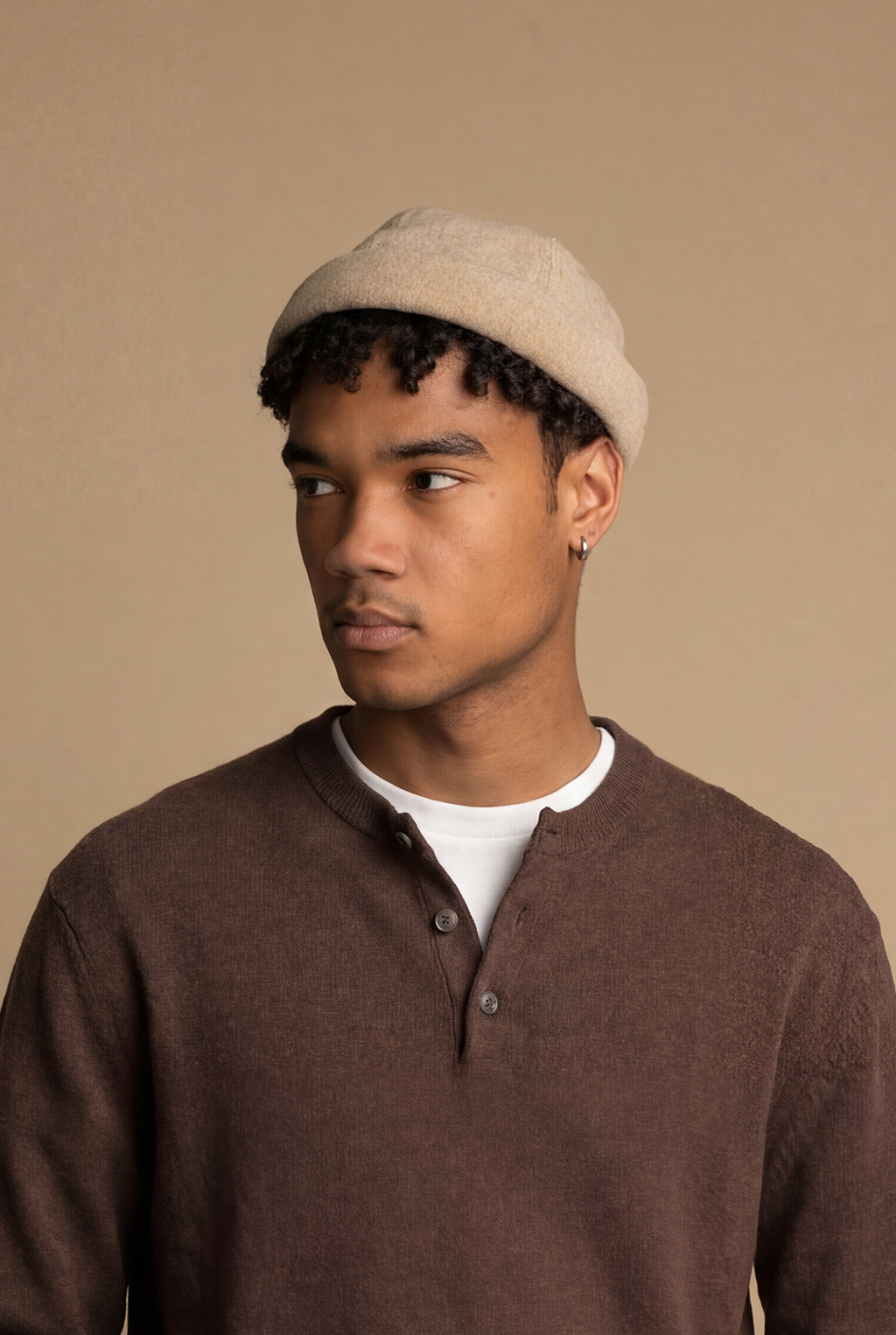 MIKI DOCKER HAT LINEN BEIGE