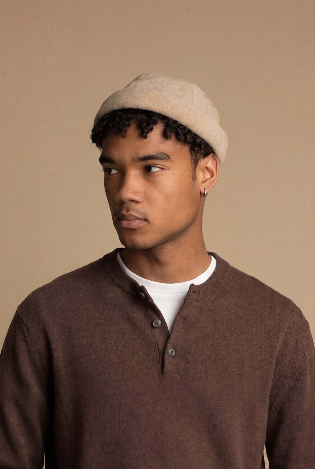 MIKI DOCKER HAT LINEN BEIGE