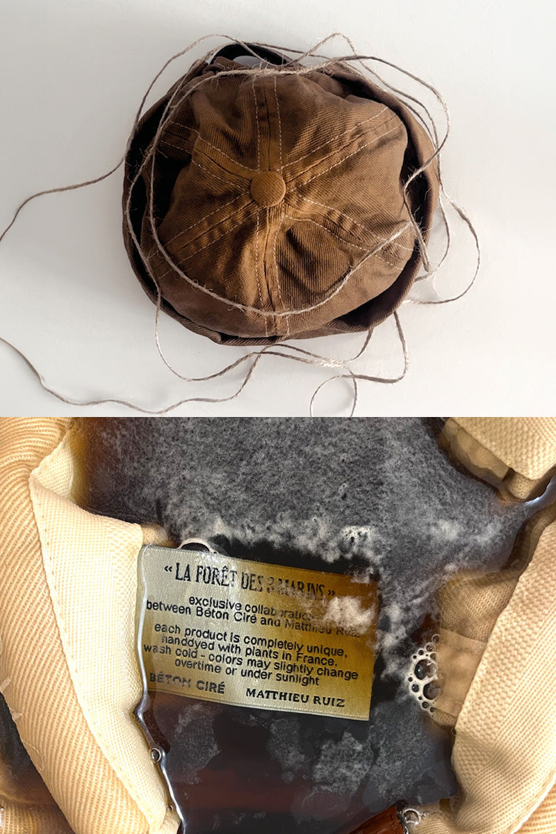 MIKI DOCKER HAT HAND DIED - BROWN CHESNUT