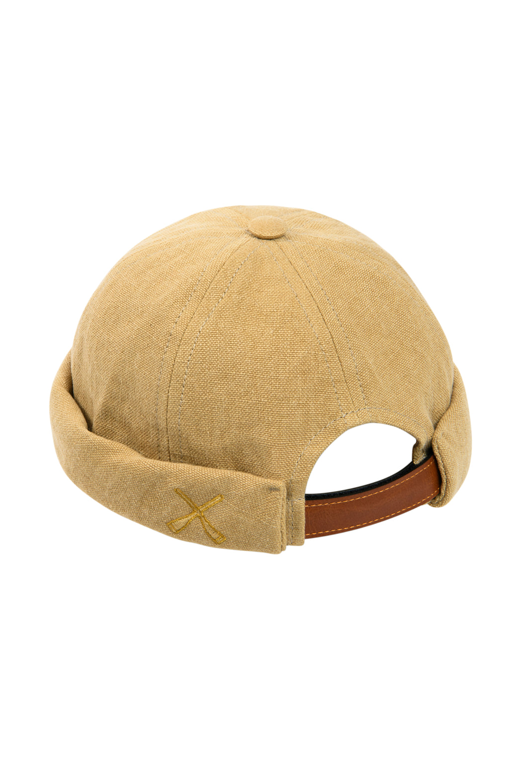 CHAPEAU DOCKER MIKI EN LIN BEIGE SÉSAME