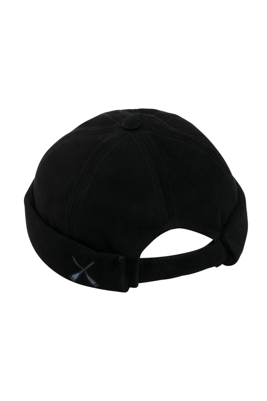 CHAPEAU DOCKER MIKI CUIR NUBUCK NOIR