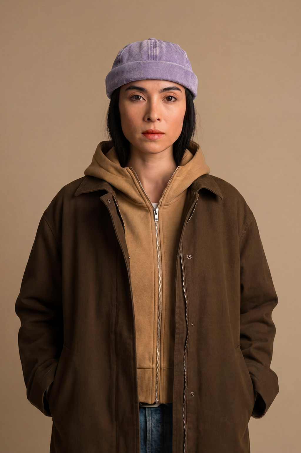 CHAPEAU DOCKER MIKI EN JEAN NOIR