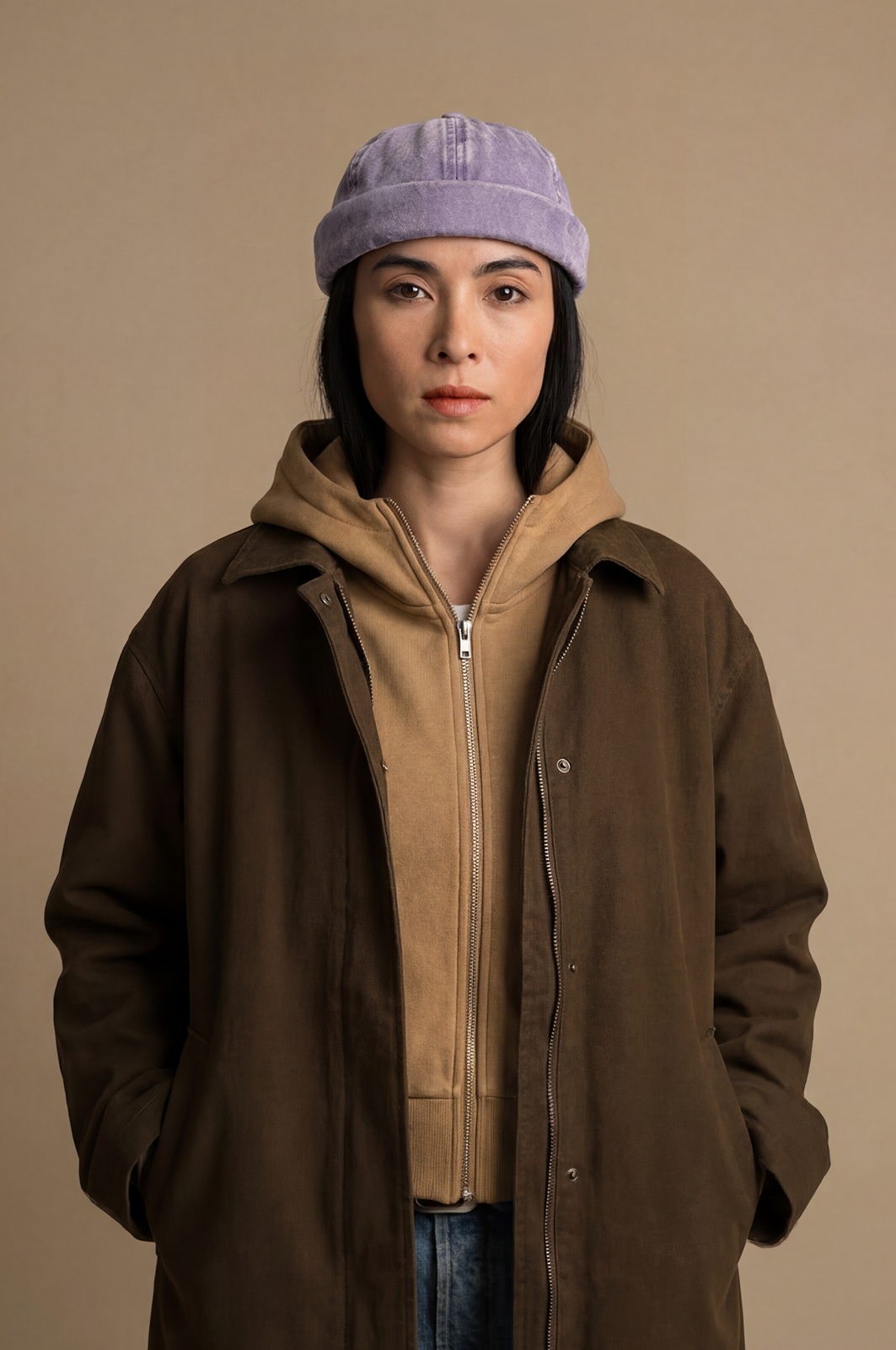 CHAPEAU DOCKER MIKI EN JEAN NOIR