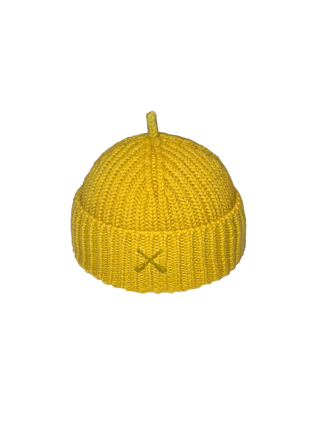 BONNET MIKI EN LAINE JAUNE