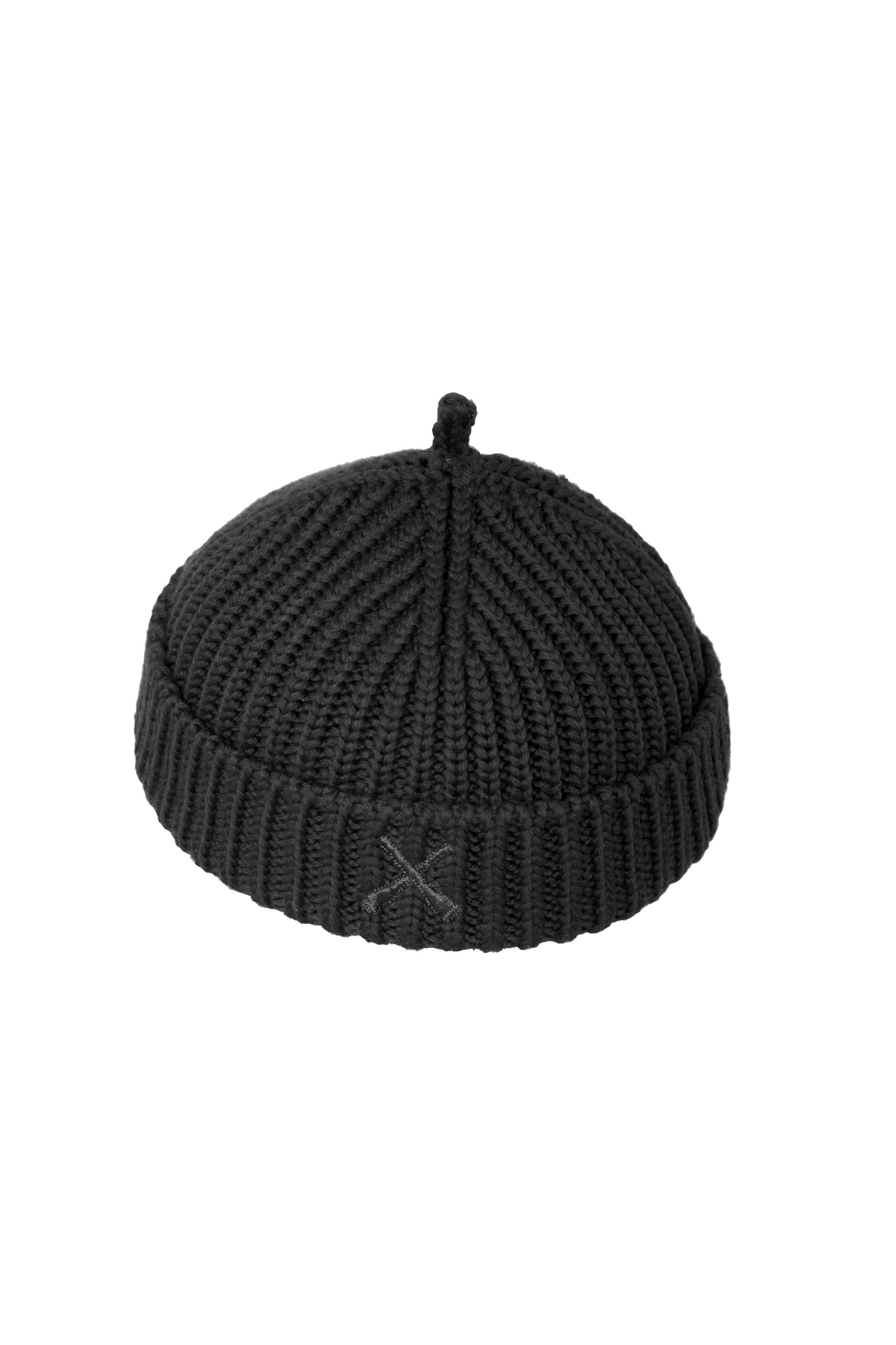 BONNET MIKI EN LAINE NOIR