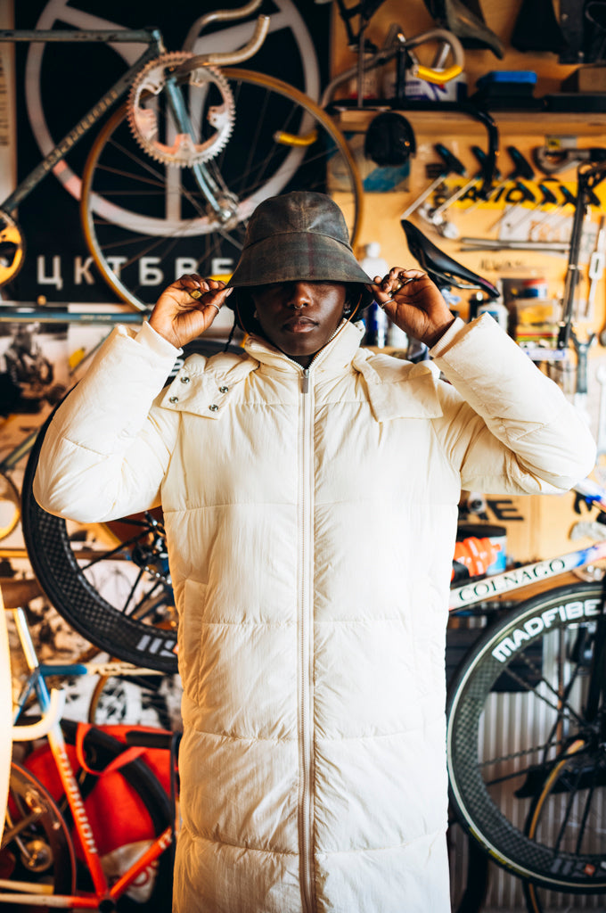 CHALUTIER RAIN HAT CHECK PATTERN WATERPROOF