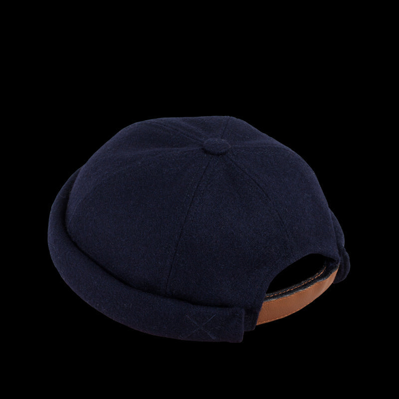 BONNET DOCKER MIKI LAINE MÉRINOS MARINE FONCÉE