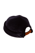 CHAPEAU DOCKER MIKI EN VELOURS ROULÉ BLEU FONCÉ