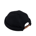 BONNET MIKI DOCKER EN LAINE MÉRINOS NOIRE