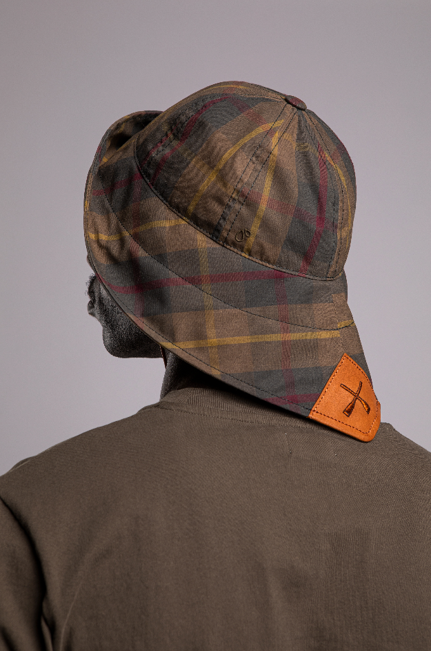 CHALUTIER RAIN HAT CHECK PATTERN WATERPROOF