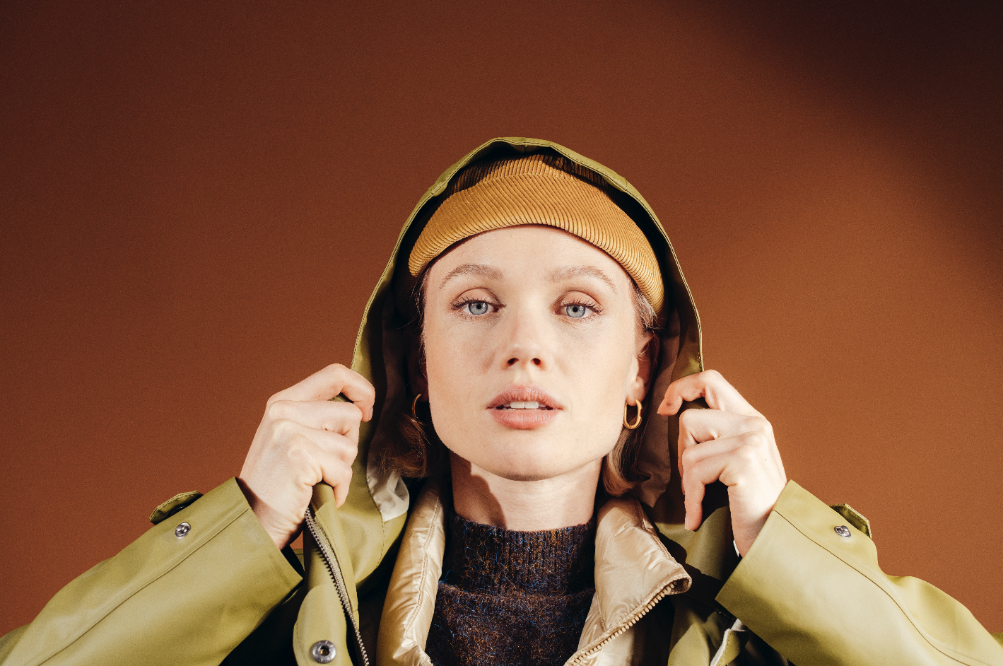 CHAPEAU DOCKER MIKI EN VELOURS CÔTELÉ BEIGE