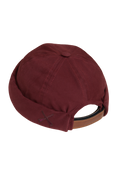 MIKI DOCKER HAT MOLESKINE BURGUNDY