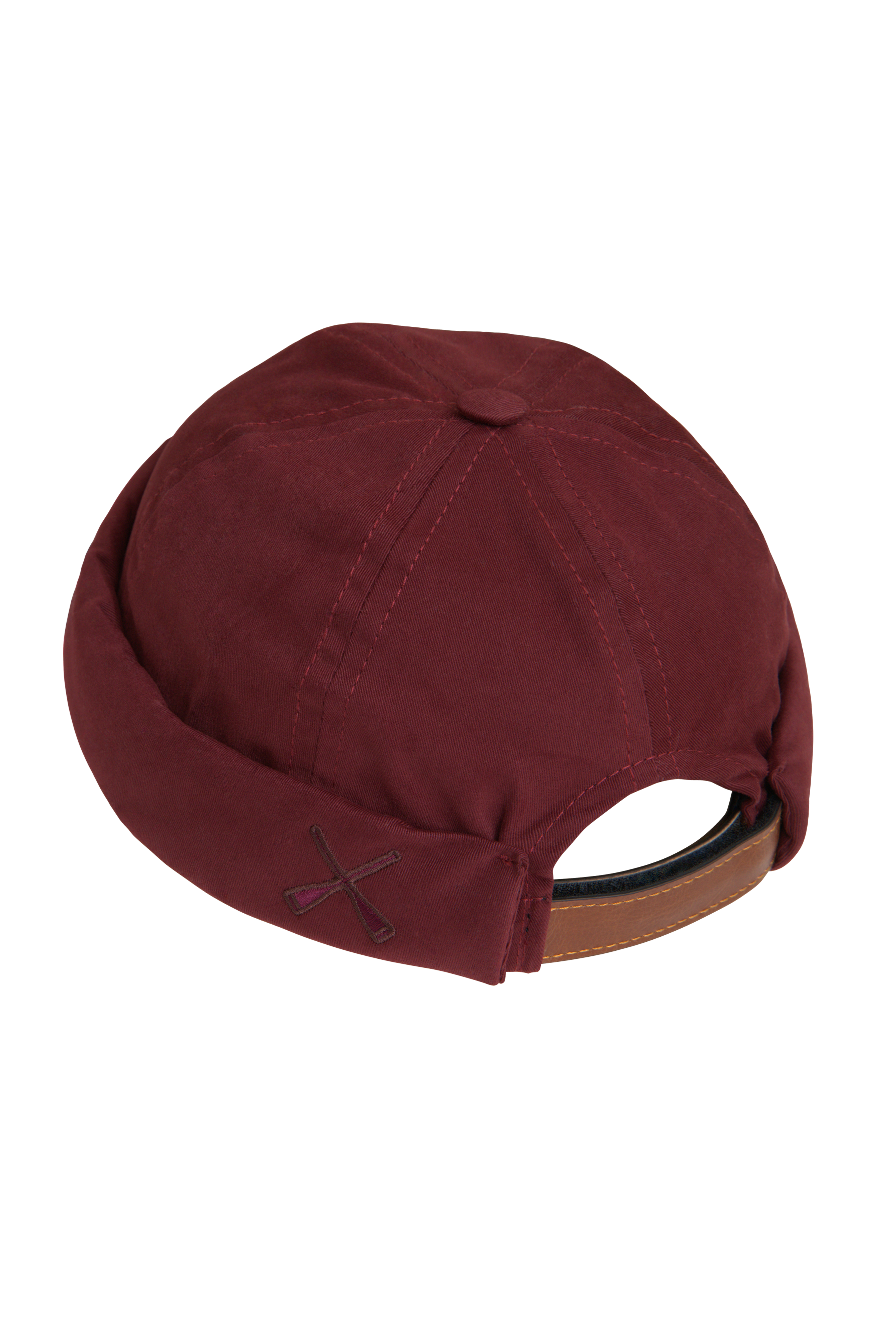MIKI DOCKER HAT MOLESKINE BURGUNDY