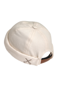 MIKI DOCKER HAT WHITE CREAM DENIM
