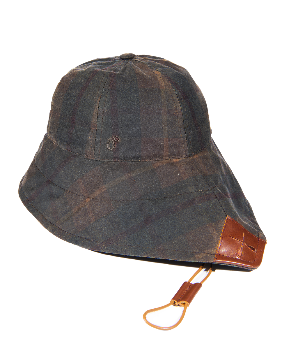 CHALUTIER RAIN HAT CHECK PATTERN WATERPROOF