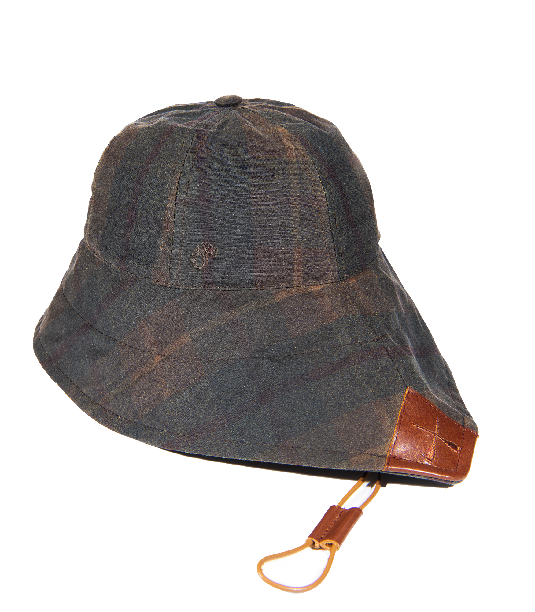CHALUTIER RAIN HAT CHECK PATTERN WATERPROOF